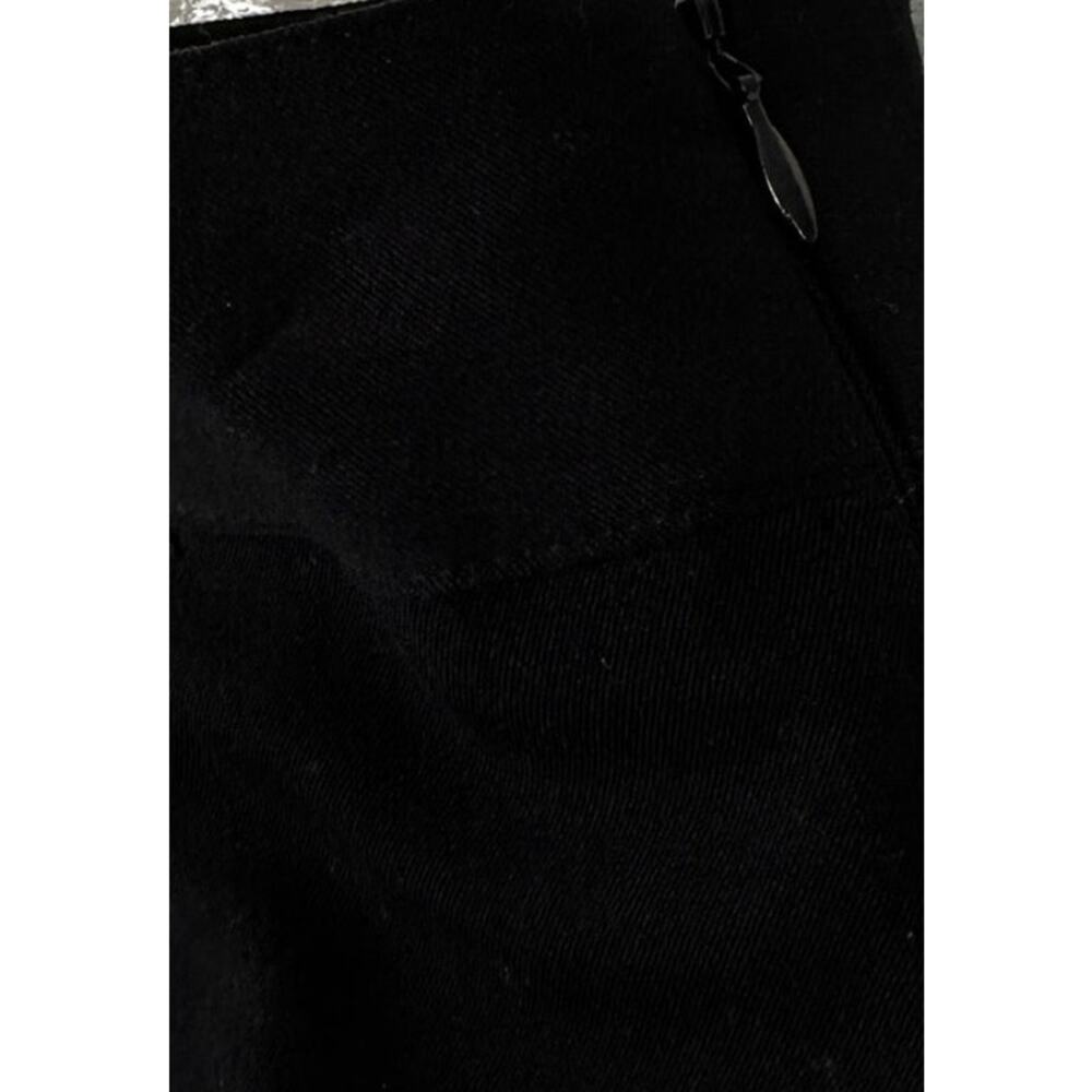 JM Collection Side Zipper 12 Polyester Rayon Spandex Knee Length Black Skirt - Picture 5 of 9